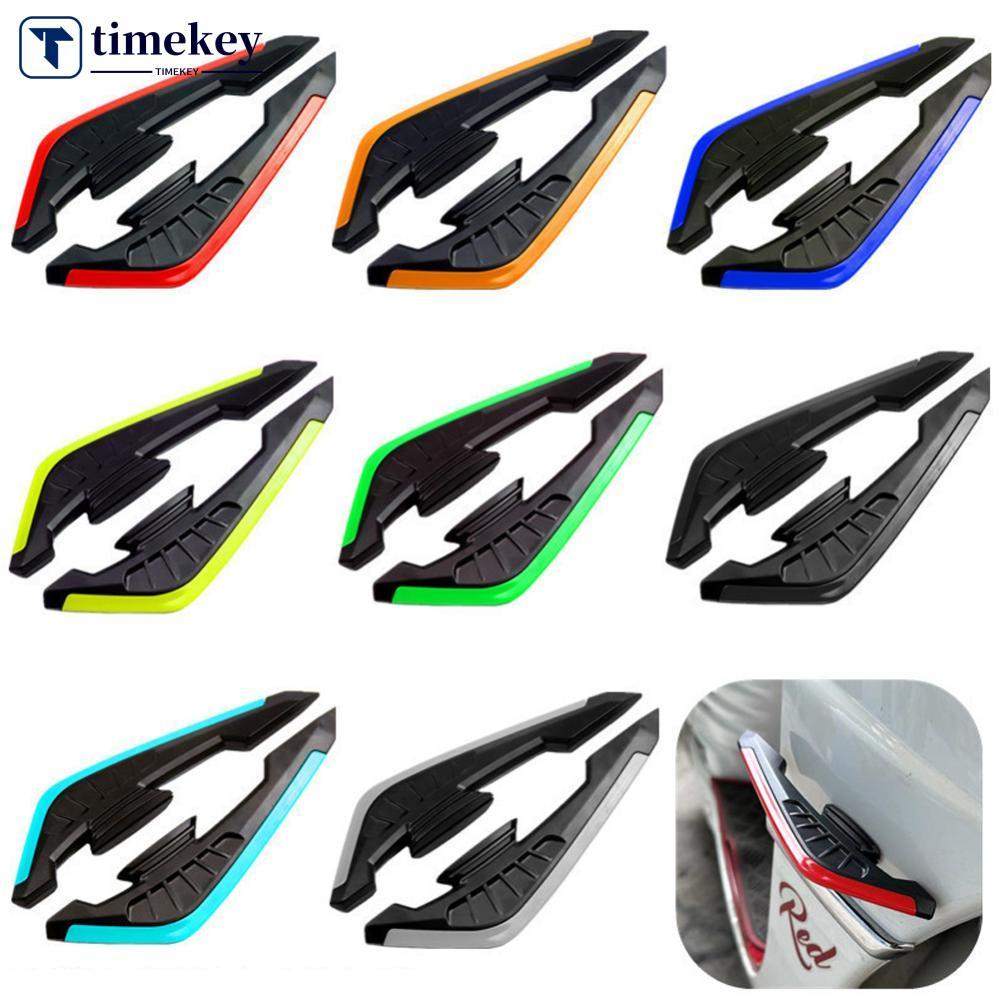 TIMEKEY 2 Pçs Motocicleta Frente Lateral Spoiler 