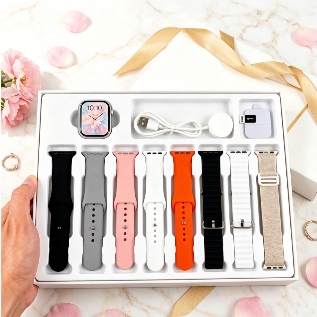 Smartwatch 7 Em 1 Com Alças 38mm/45mm/49mm Tela C
