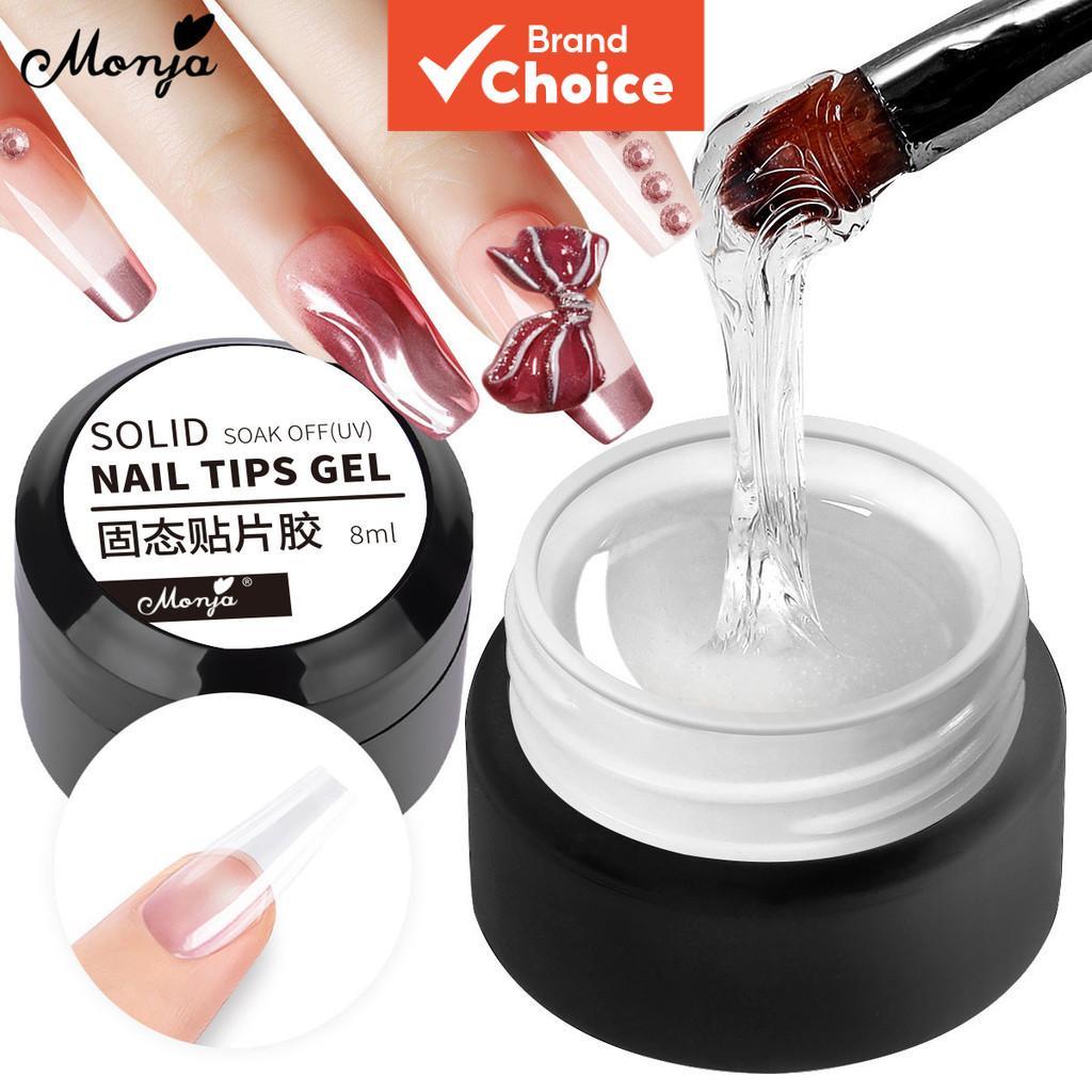 Monja 8ml Cola Gel Sólido para Unhas Postiças Ad