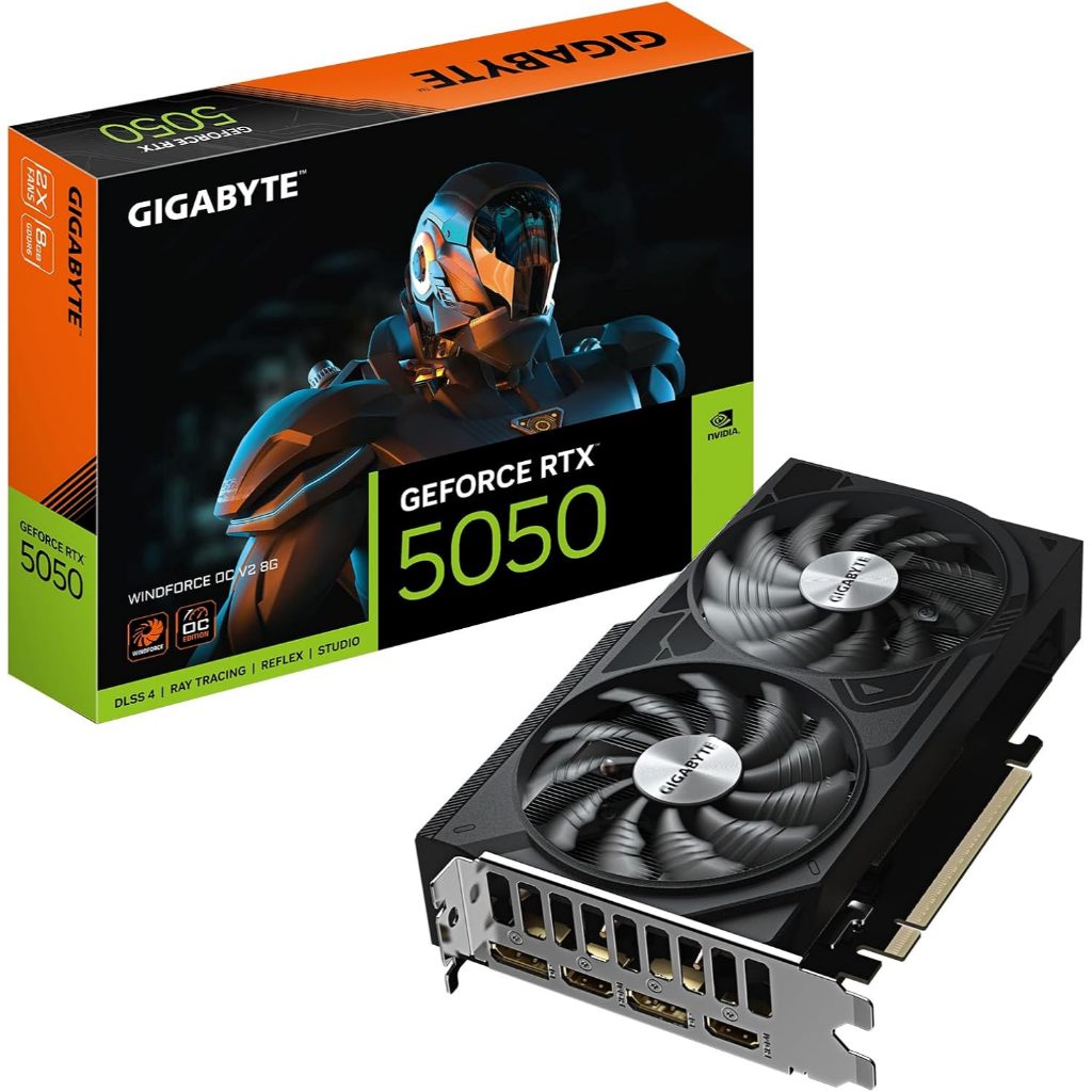 Placa de Vídeo Gigabyte GeForce RTX 5050 WindForc
