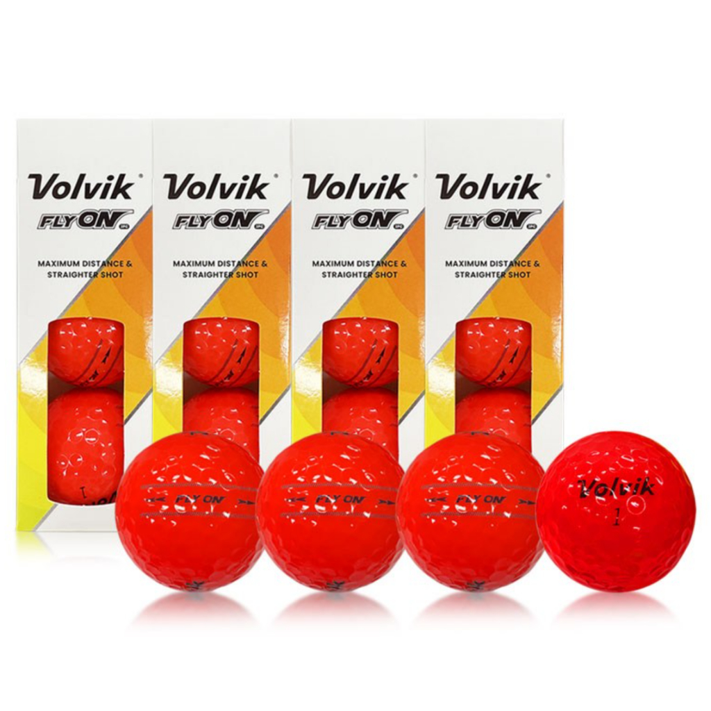 Volvik Flyon Bolas De Golfe Distância Bola Vermel