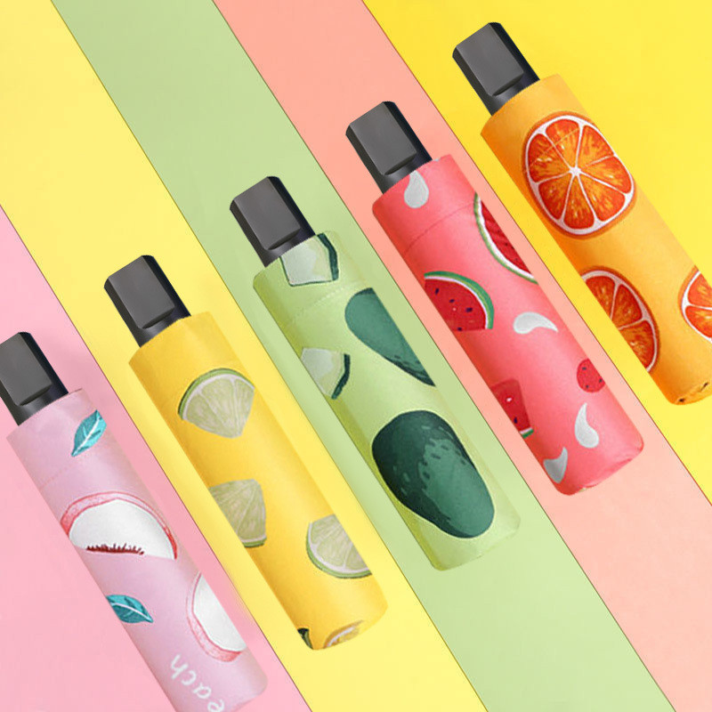 2023 novo estilo guarda-chuva frutas guarda-chuva 