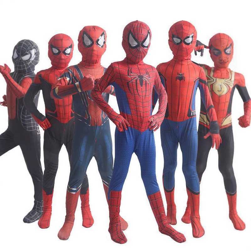 Macacão Do Homem-Aranha Para Crianças De 2 A 12
