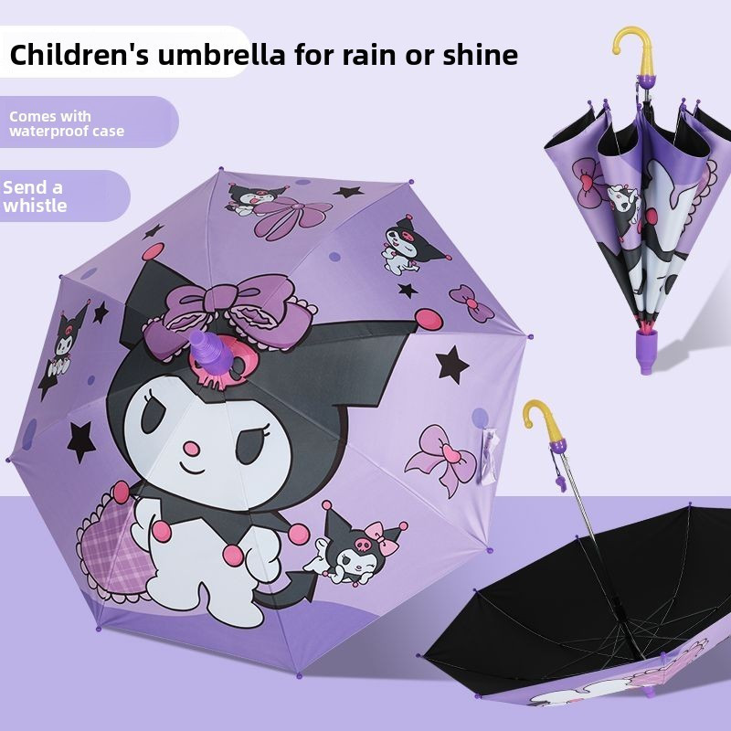 Guarda-chuva Infantil Kuromi Novo para Princesas, 