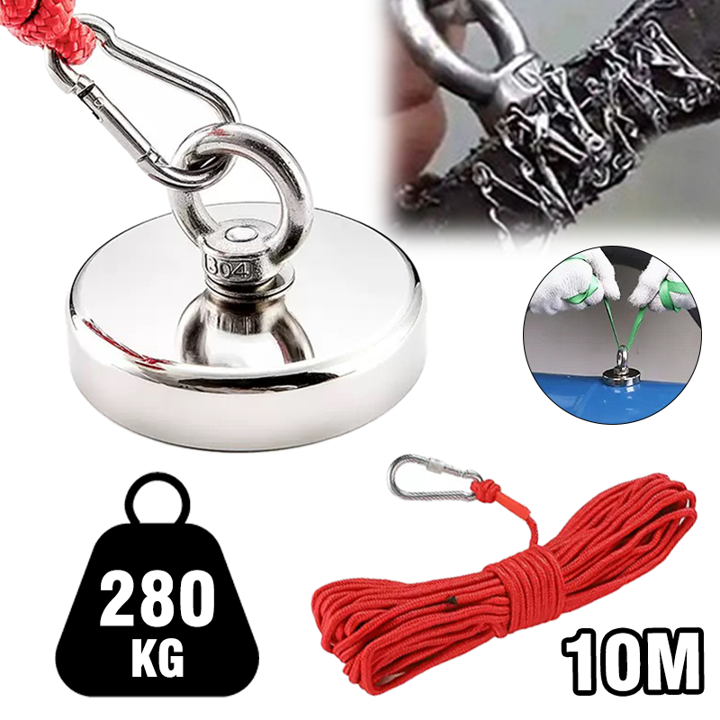 imã de neodímio pesca magnetica De 300Kg Traçã
