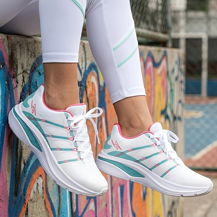 Tenis Feminino Academia Esportivo Caminhada Leve e