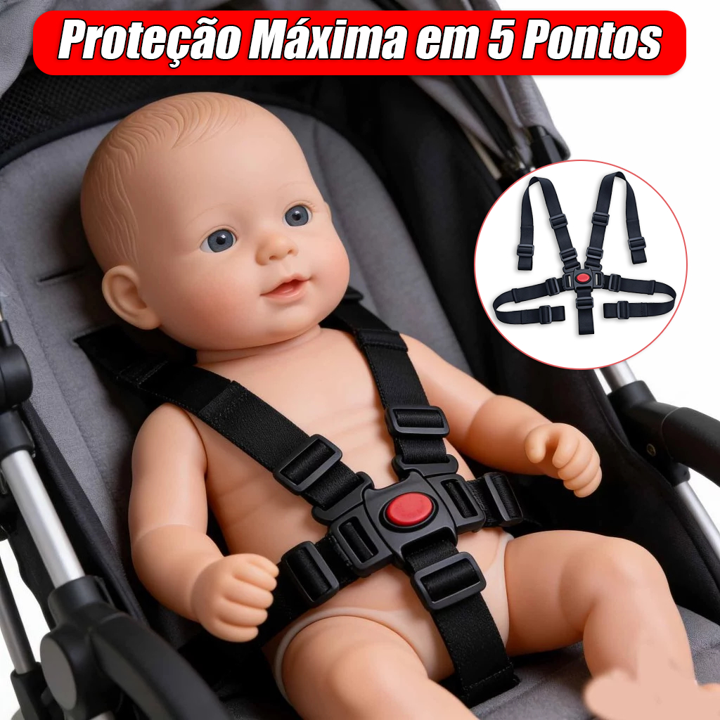 Cinto Segurança 5 Pontos Universal Cadeirinha Cad