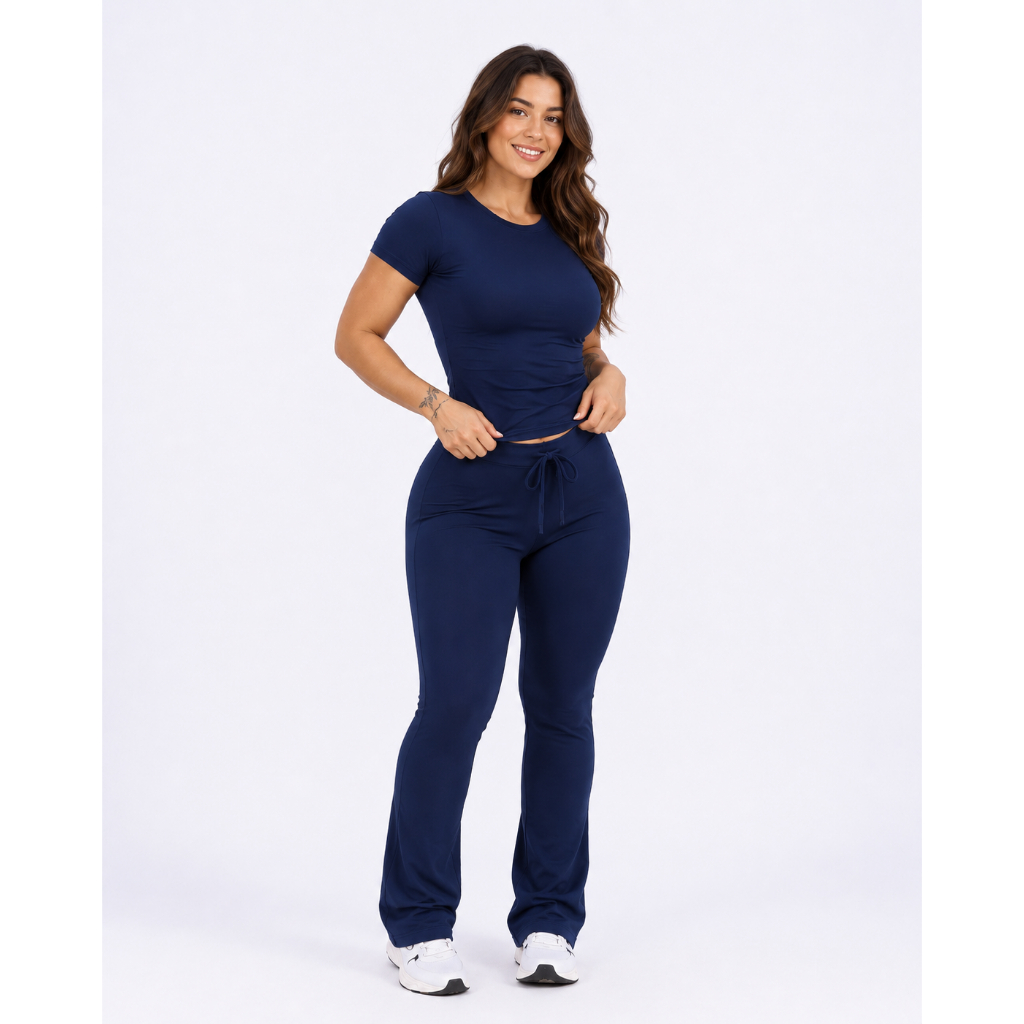 Conjunto Flaire Baby Tee e Legging Flaire suplex F