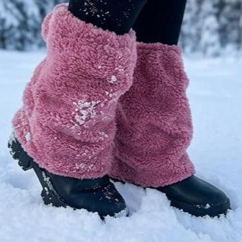 Polaina FemininaTeddy Pelucia Outono/Inverno Fashi