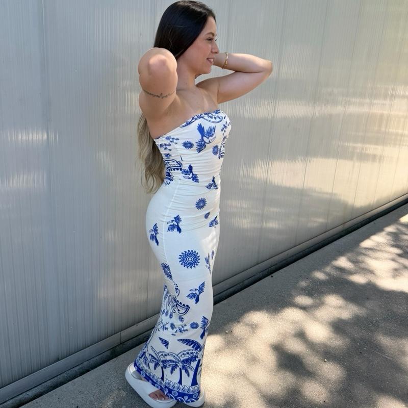 Vestido Acinturado Longo Feminino Tomara Que Caia 