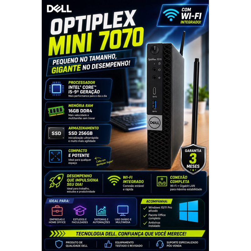 MINI PC DELL  Optiplex Micro 7070 – Intel Co