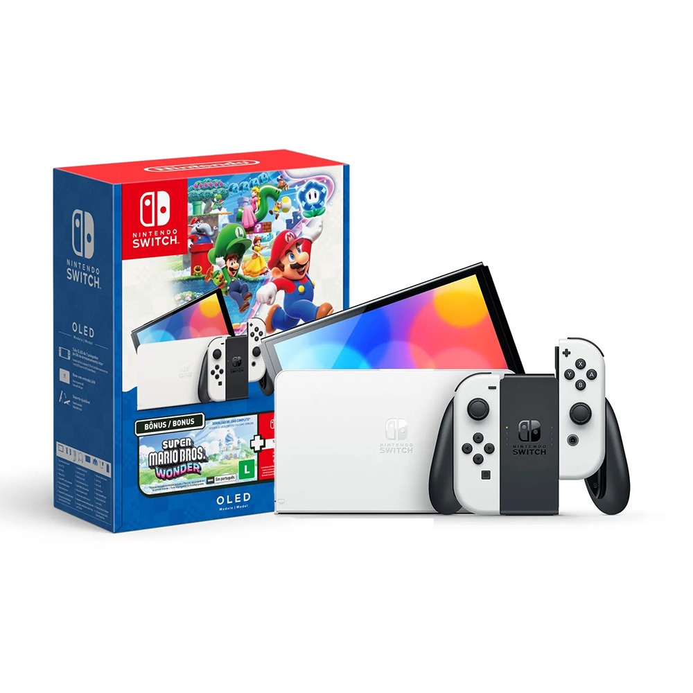 Nintendo Switch OLED Bundle Mario Bros. Wonder + N