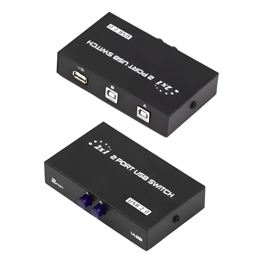 Switch Hub Switcher Abs 2 Portas Usb2.0 Tipo-b Imp