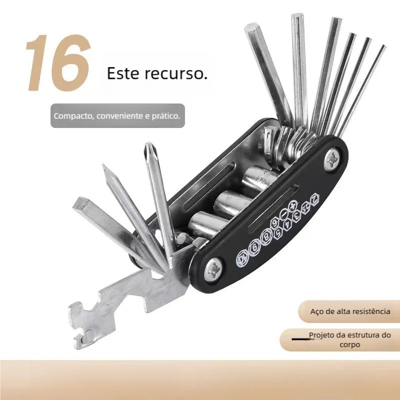 Chave e Soquete 16 em 1 | Ferramenta de Reparo par