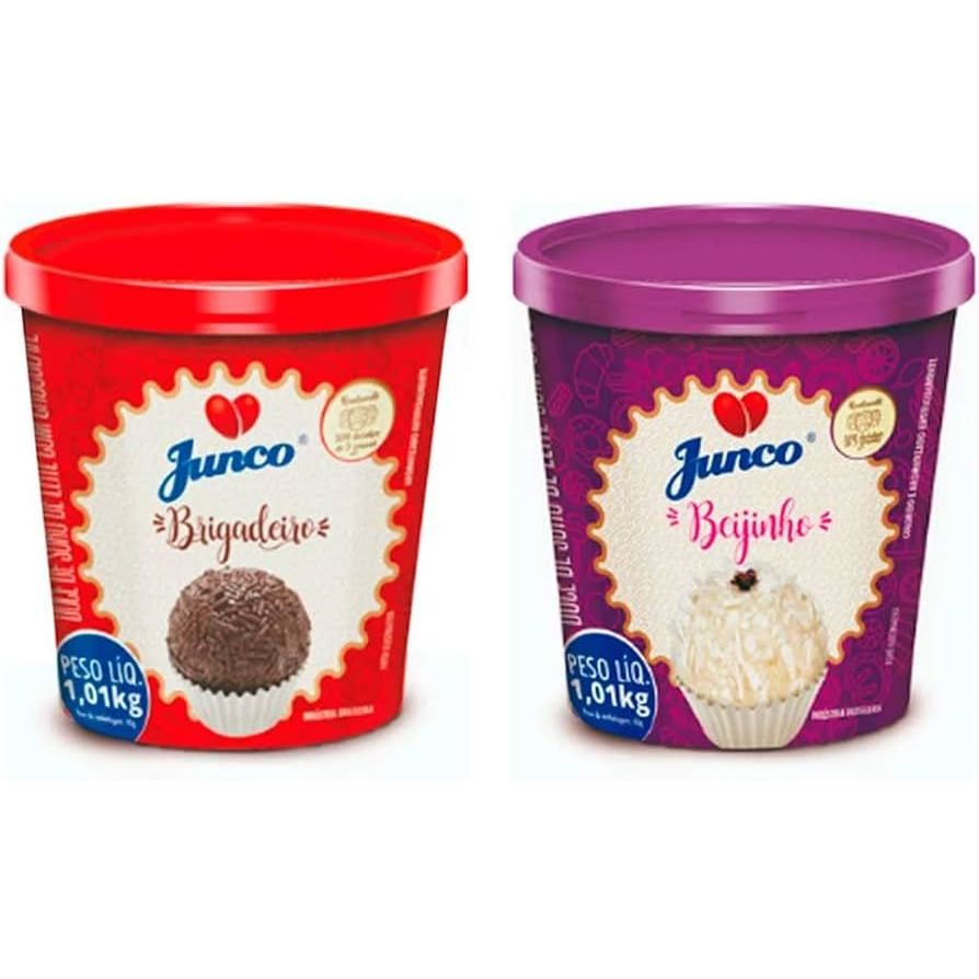 Kit Brigadeiro Junco 1,01kg + Beijinho Junco 1,01k