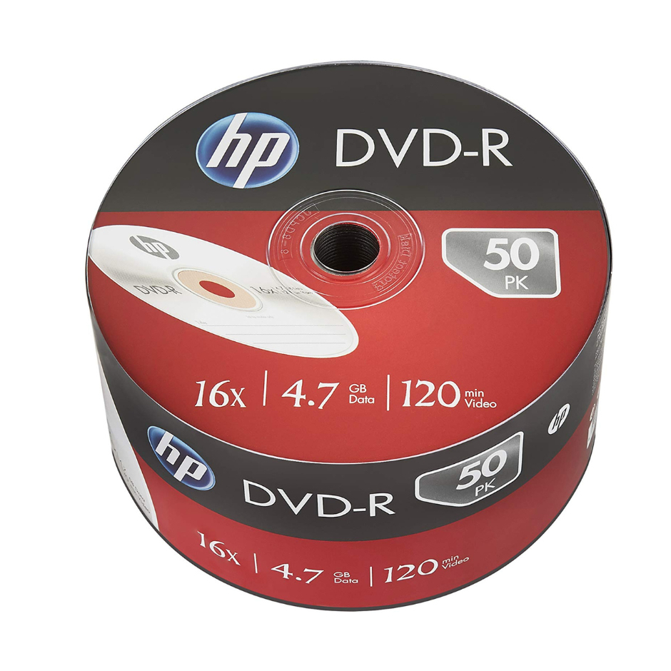 25 Unidades DVD-R HP – 4,7 GB – 16x &#