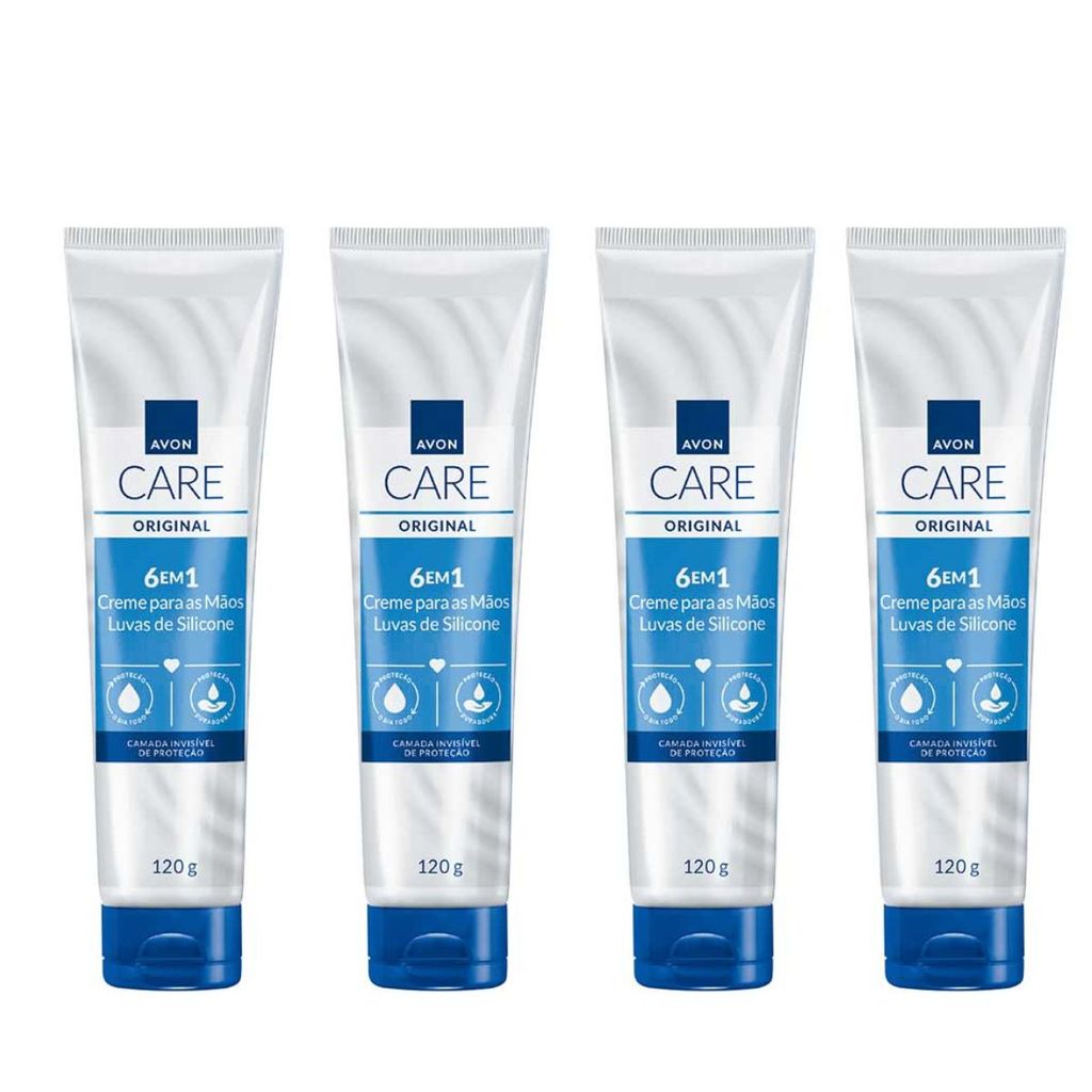 Kit Avon Luvas De Silicone Creme Protetor Para As 