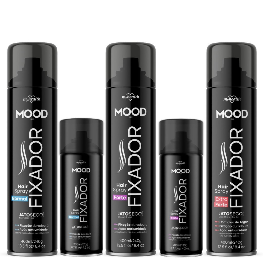 Spray Fixador Para Cabelo Mood 200ml e 400ml ̵