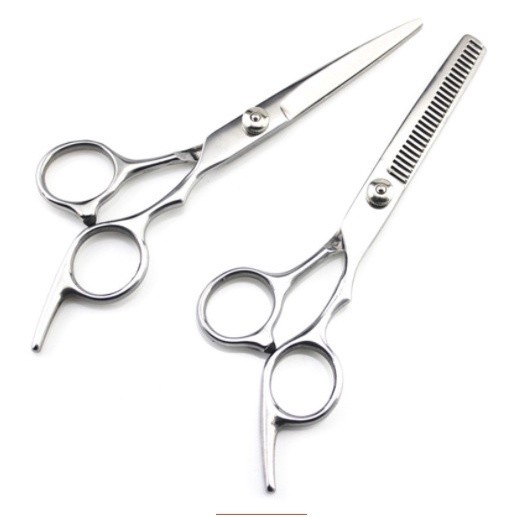 Tesoura para cortar cabelo fio a laser e desbastad