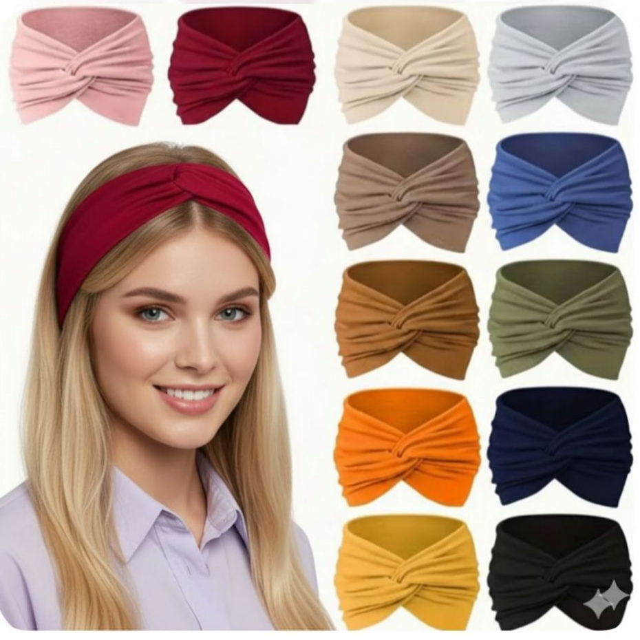 Turbante Faixa Tiara para Cabelo Moda Acessório F