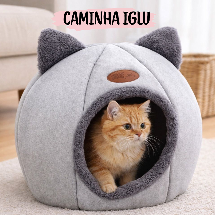 Caminha Iglu  P para Gatos e Cachorros Pequenos Ca