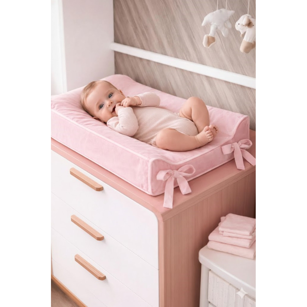 Trocador de Fralda Cômoda Luxo Anatômico Para Be