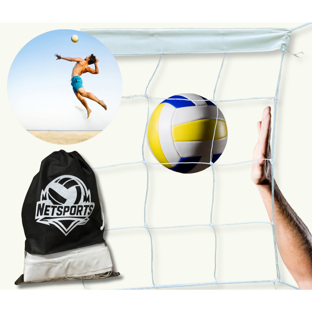 Rede de volei 4 metros (2 a 8 jogadores) (piscina,