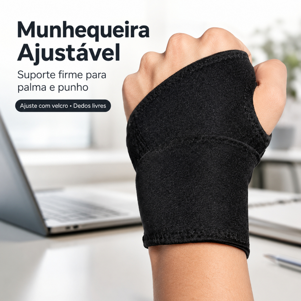 Munhequeira Ajustável Bilateral para Tendinite, S