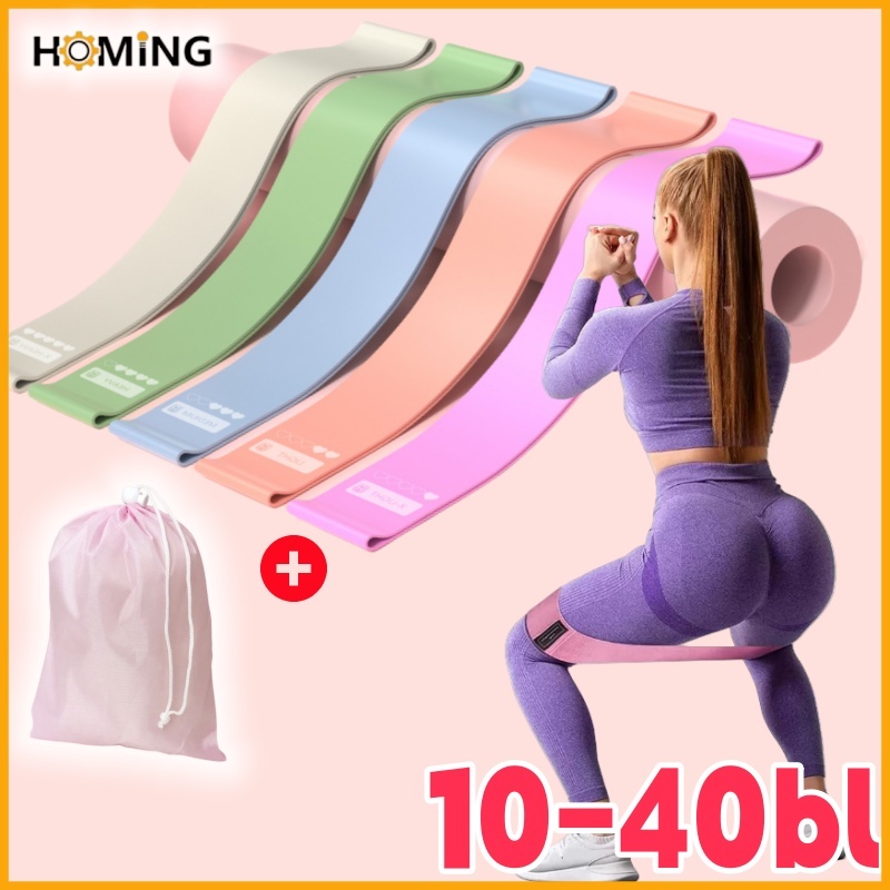 Kit 5/10 Faixas Elásticas de Resistência Fitness