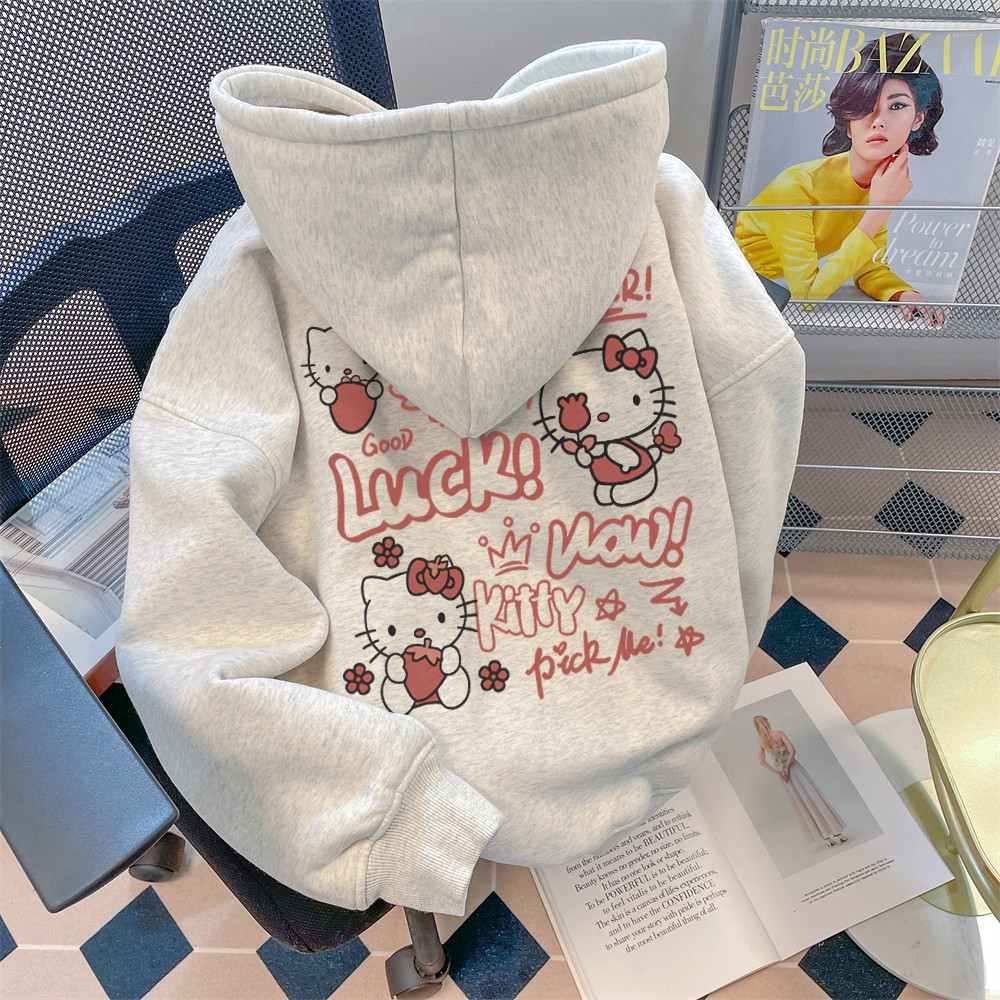 Moletom Canguru Hello Kitty Pick Me Heart  Infanti