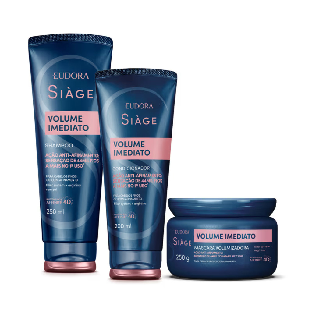 Combo Eudora Siage Volume Imediato: Shampoo + Cond