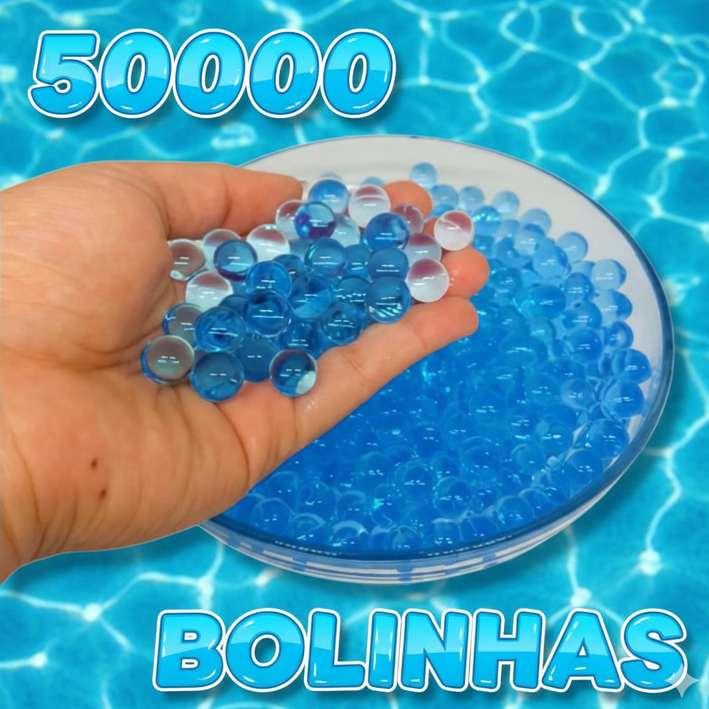 50000/50 Mil Bolinha De Gel 7mm Cresce Na Água Pa