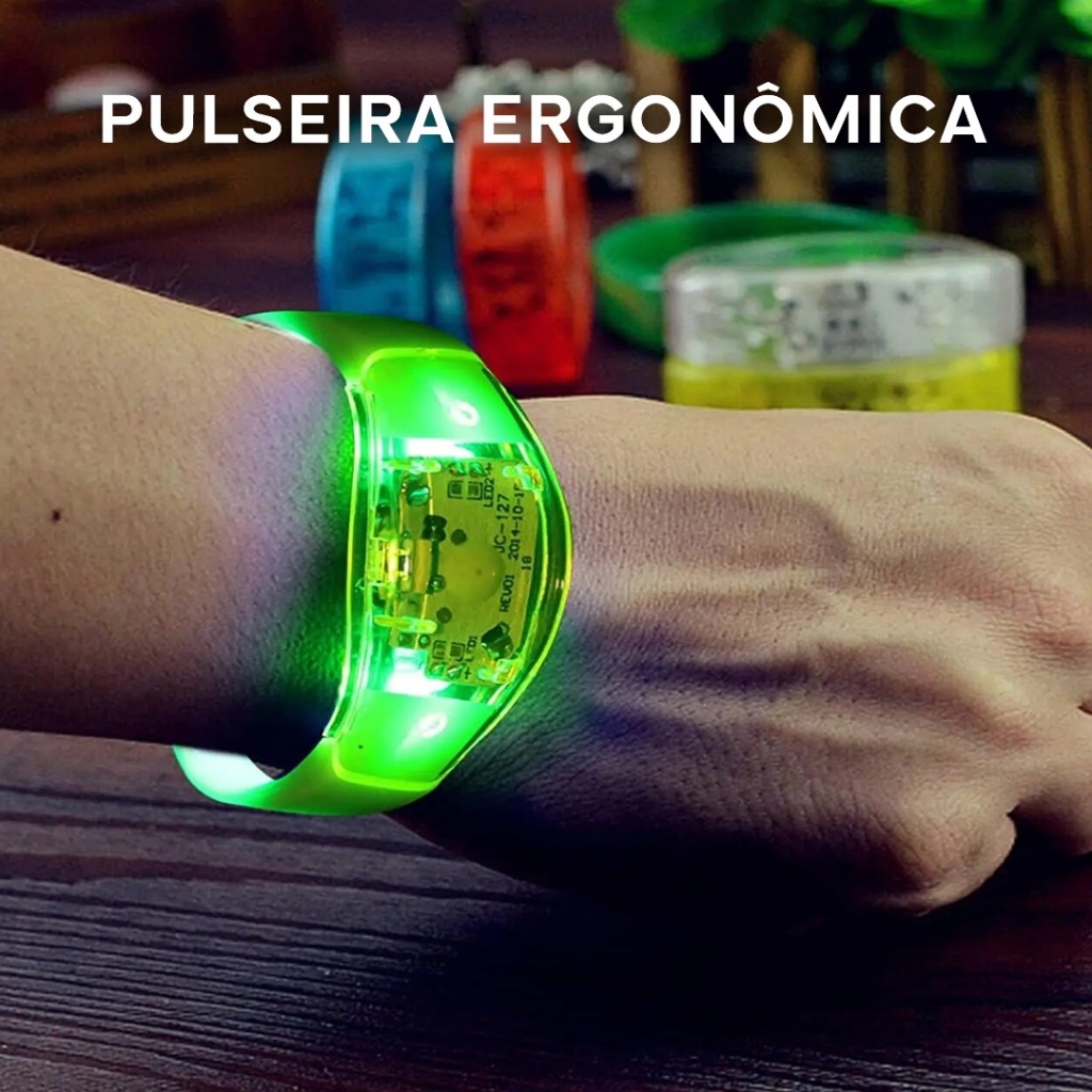 Kits10/20/30/40/50pcs  Unidades Pulseiras Led Ativ