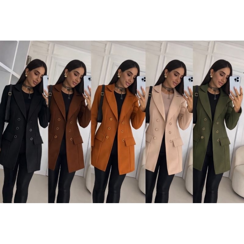 Casaco La Batida Luxo Elegante inverno