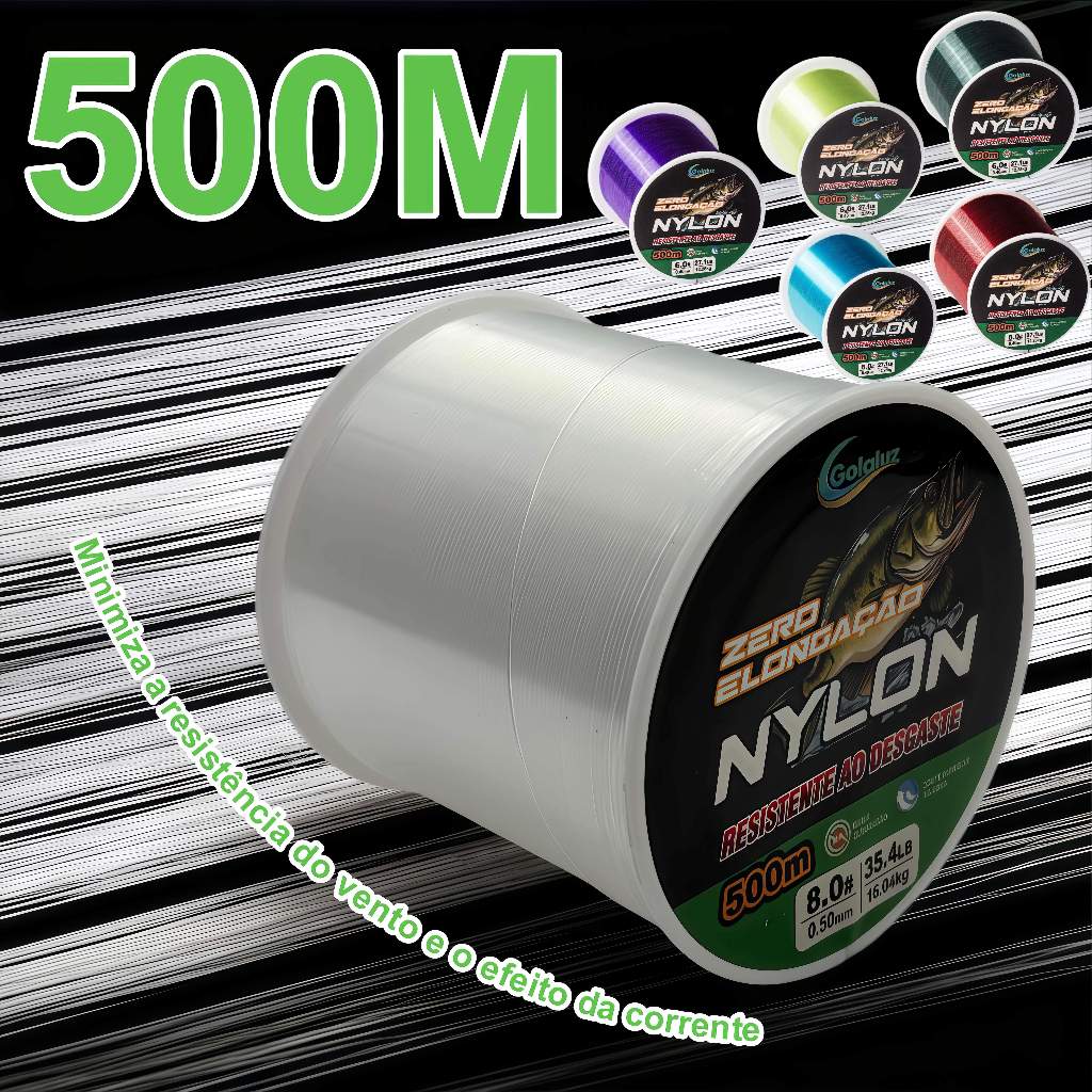 Golaluz Linha De Pesca Super Forte 500m Japão Em 