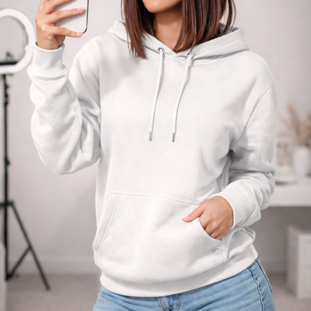 Blusa De Frio Moletom Feminino Liso Look Básico V
