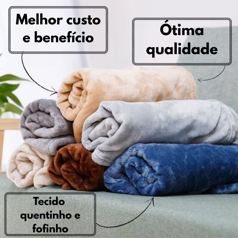 Cobertor Manta Microfibra Cama Casal Padrão Soft 