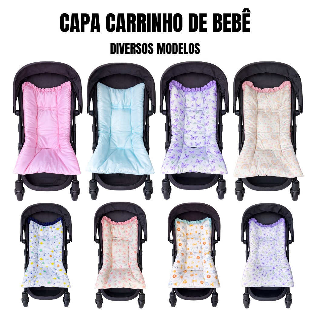Capa Colchonete para Carrinho de Bebê Menino Meni