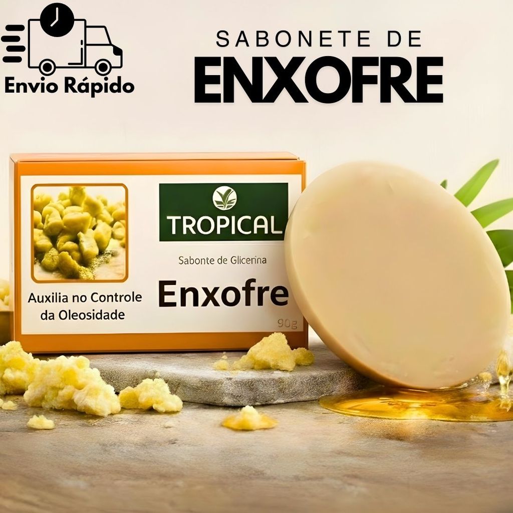 Sabonete De Enxofre Em Barra 90G Tropical Tratamen