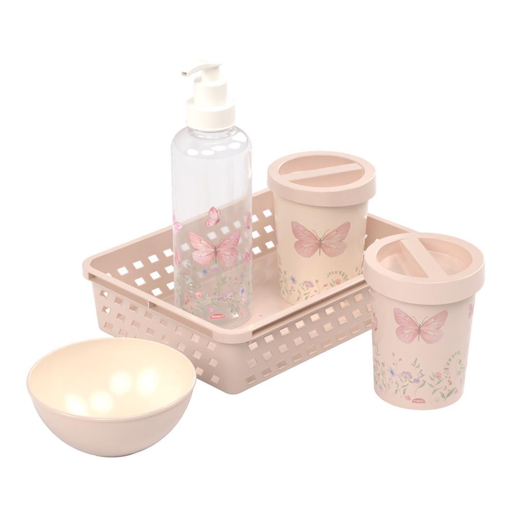 Kit Higiene Jardim Encantado Borboleta 5 Peças Pl