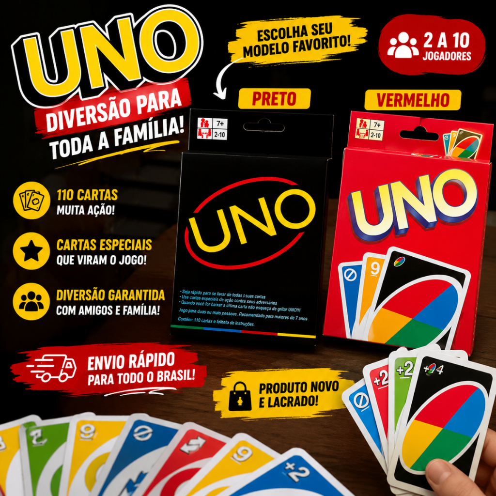 Uno Preto Minimalista Edição Limitada Design Mod