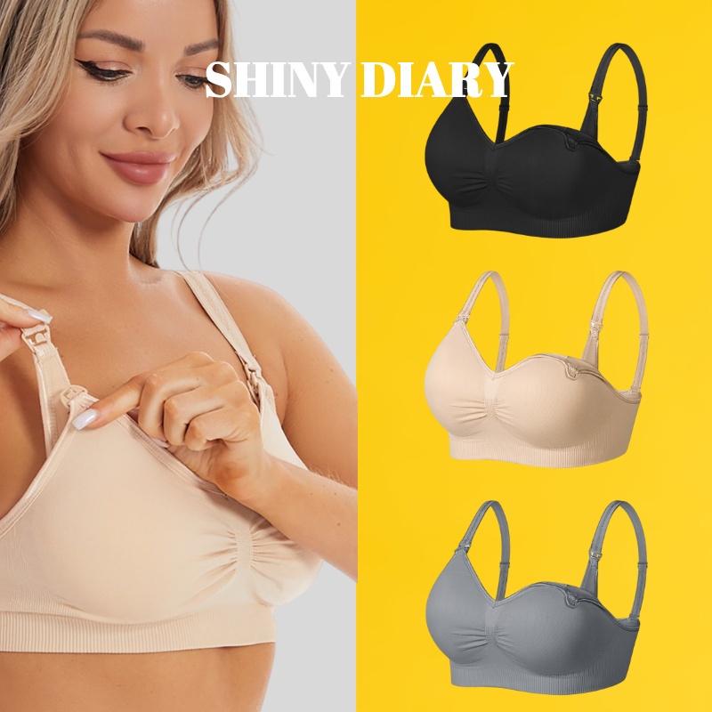 SHINY DIARY –  Kit 3 Sutiãs de Amamentaçã