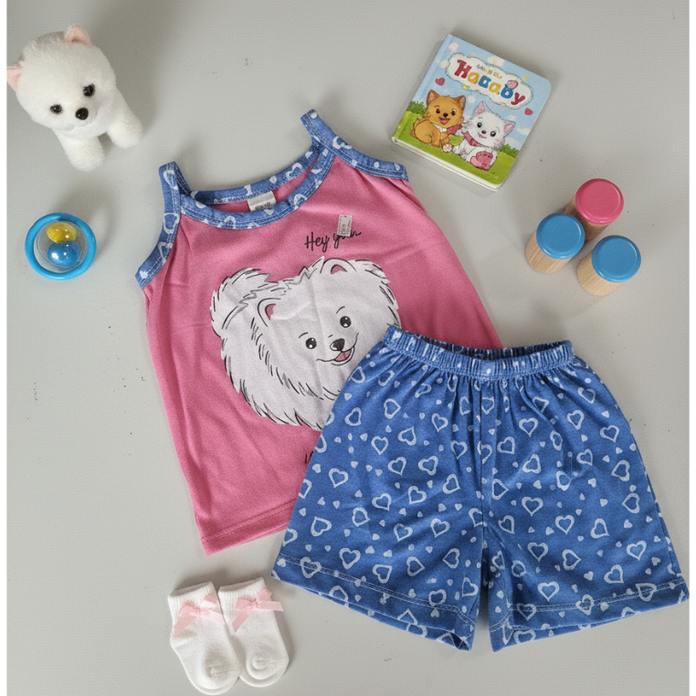 Baby Doll Infantil Feminino Pijama Leve Fresquinho