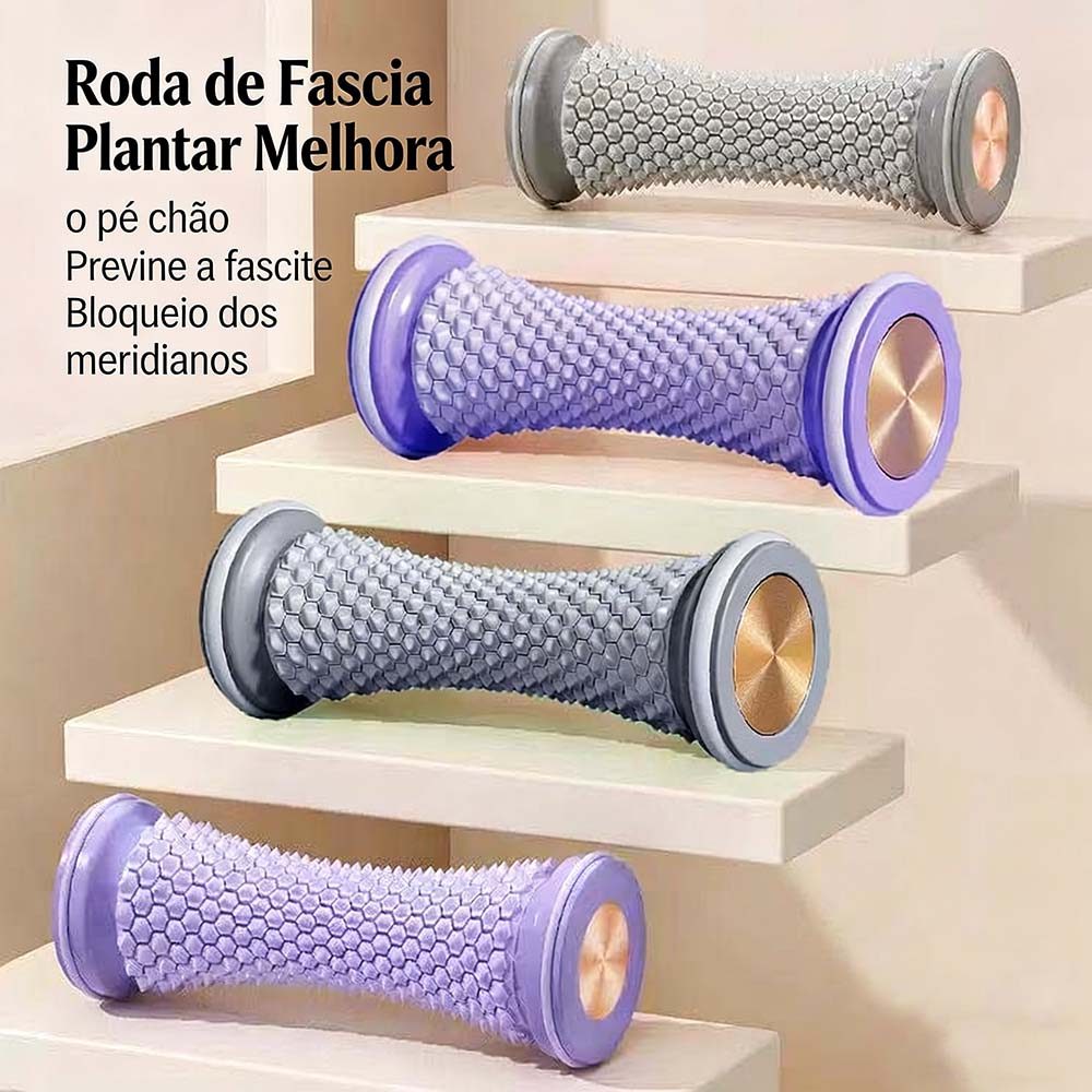 Kit Rolo Massageador de Pés – Bola de Fásc