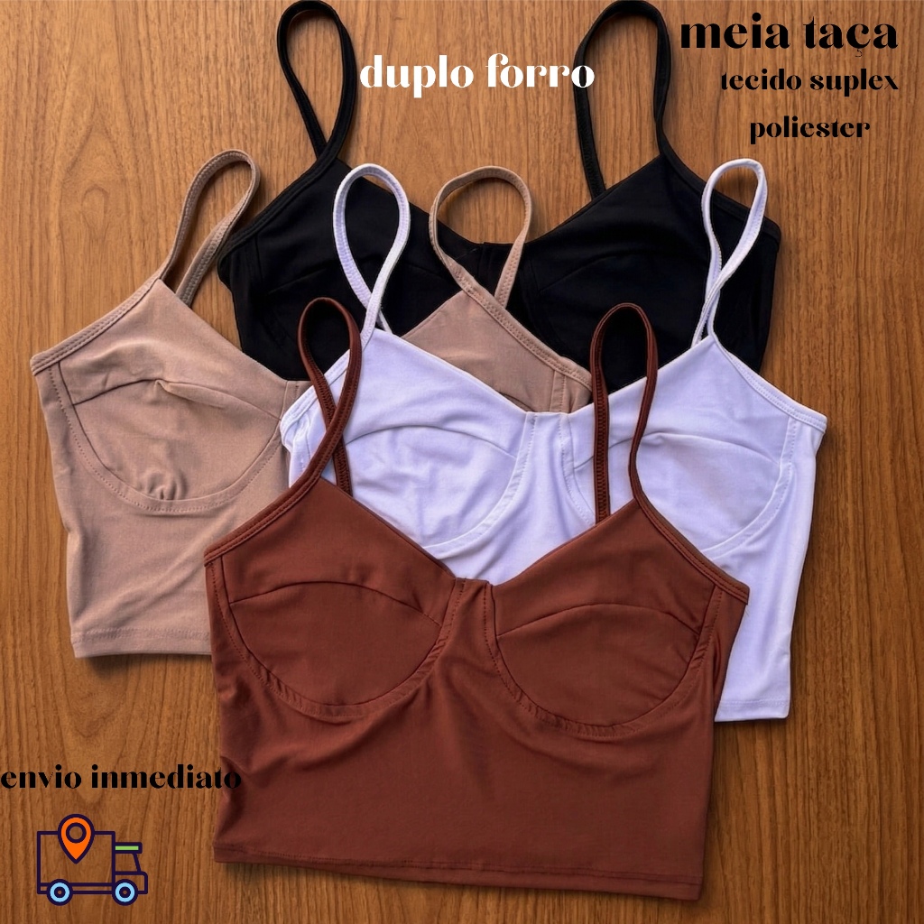 Cropped Top crop cropede faixa Regata Suplex Meia 