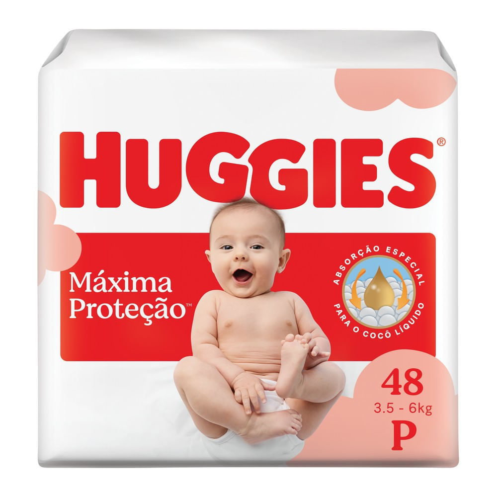Fralda Descartável Huggies Máxima Proteção P 4