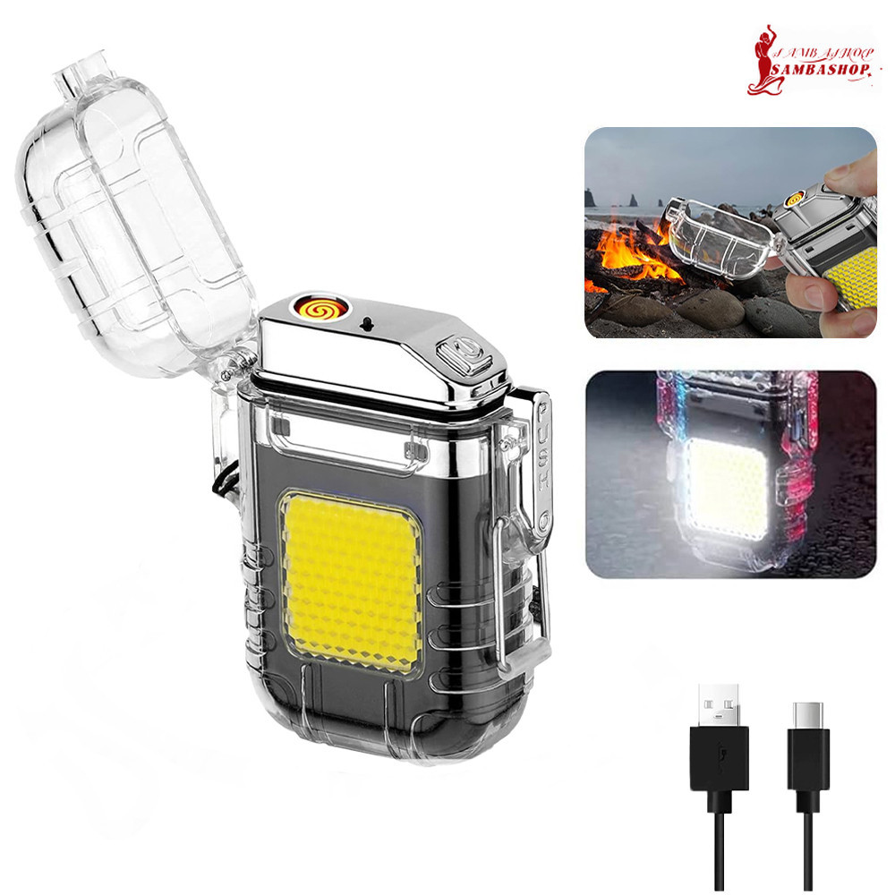 ISQUEIRO DE PLASMA PORTATIL RECARREGAVÉL C/LANTER