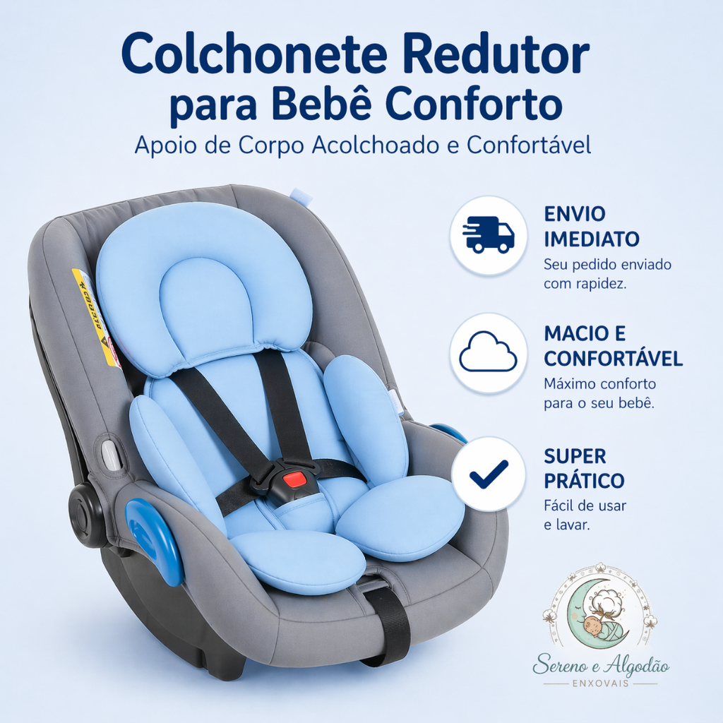 Colchonete Redutor Almofada para Bebê Conforto Ap