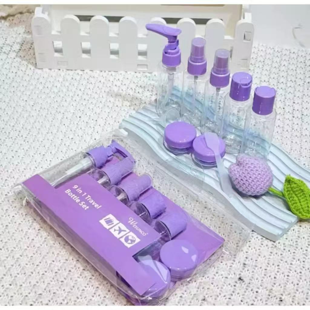 Kit com 10 Frascos para Viagem – Shampoo, Cr