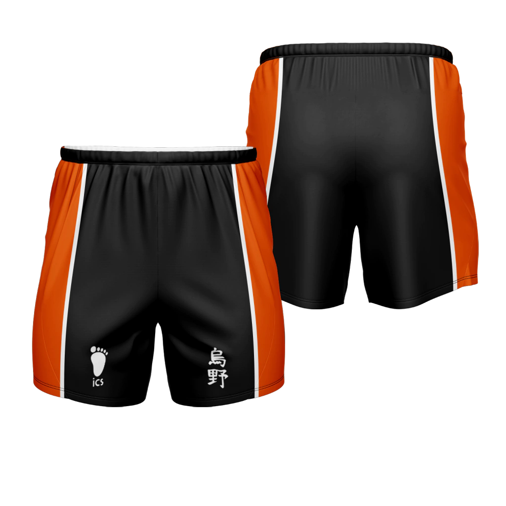 Short Masculino e Feminino Uniforme Karasuno Anime